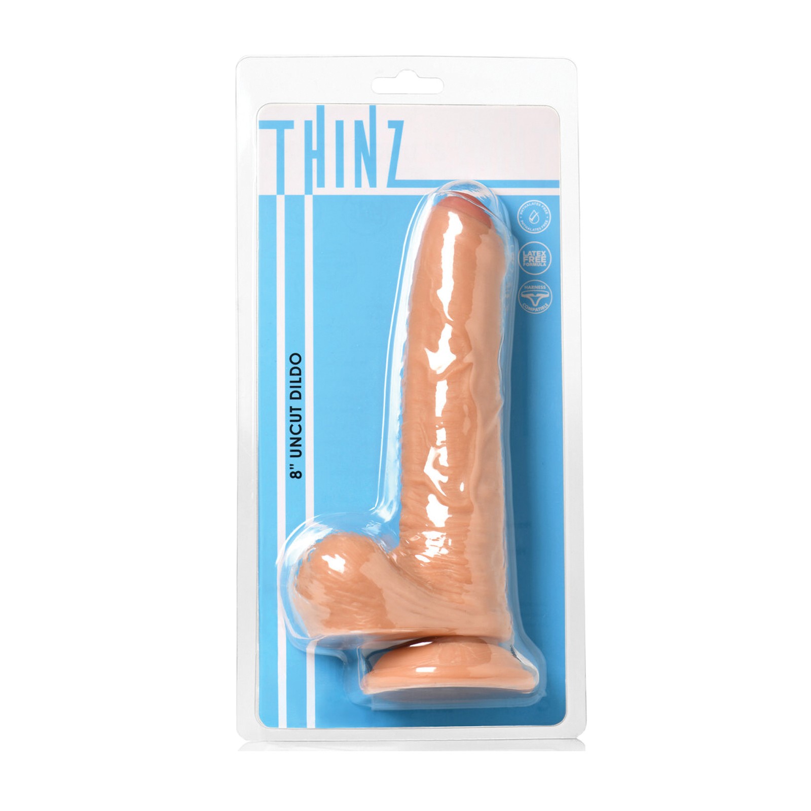 Curve Toys Thinz Uncut Dildo 8 inches