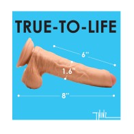 Curve Toys Thinz Uncut Dildo 8 inches