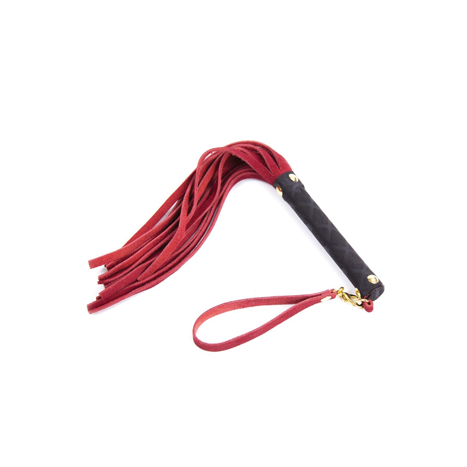 Plesur Mini Flogger de Cuero Rojo