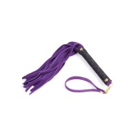 Flogger de Cuero Mini Plesur en Púrpura