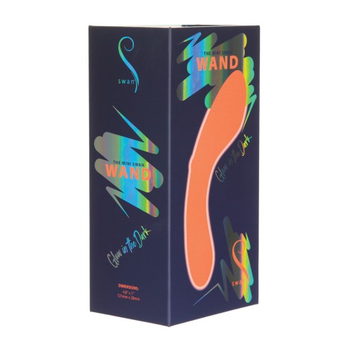 The Mini Swan Wand Glow in the Dark Orange Edition