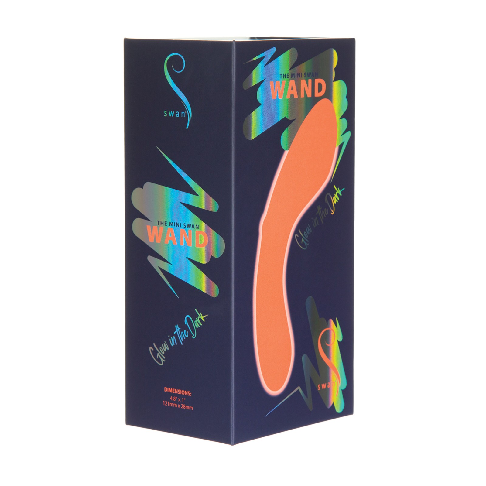 The Mini Swan Wand Glow in the Dark Orange Edition