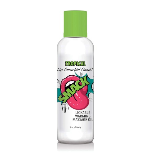 Smack Warming Massage Oil Tropical 2 oz