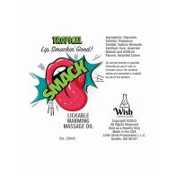 Aceite de Masaje Calentador Smack Tropical 2 oz