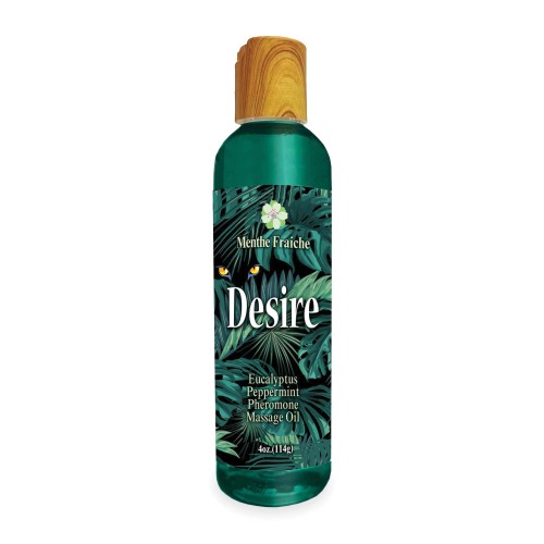 Aceite de Masaje con Feromonas Desire 4 oz Eucalipto Peppermint