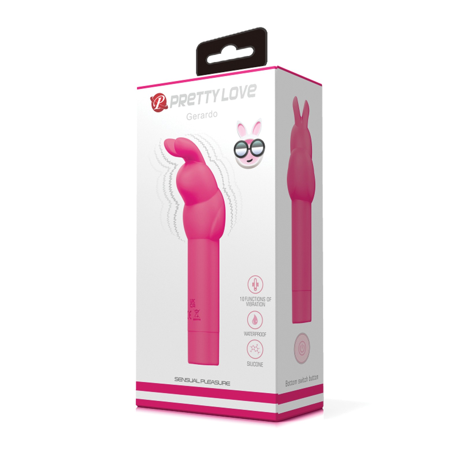 Hot Pink Bunny Vibrator - 10 Vibration Modes