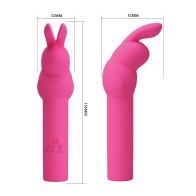 Hot Pink Bunny Vibrator - 10 Vibration Modes