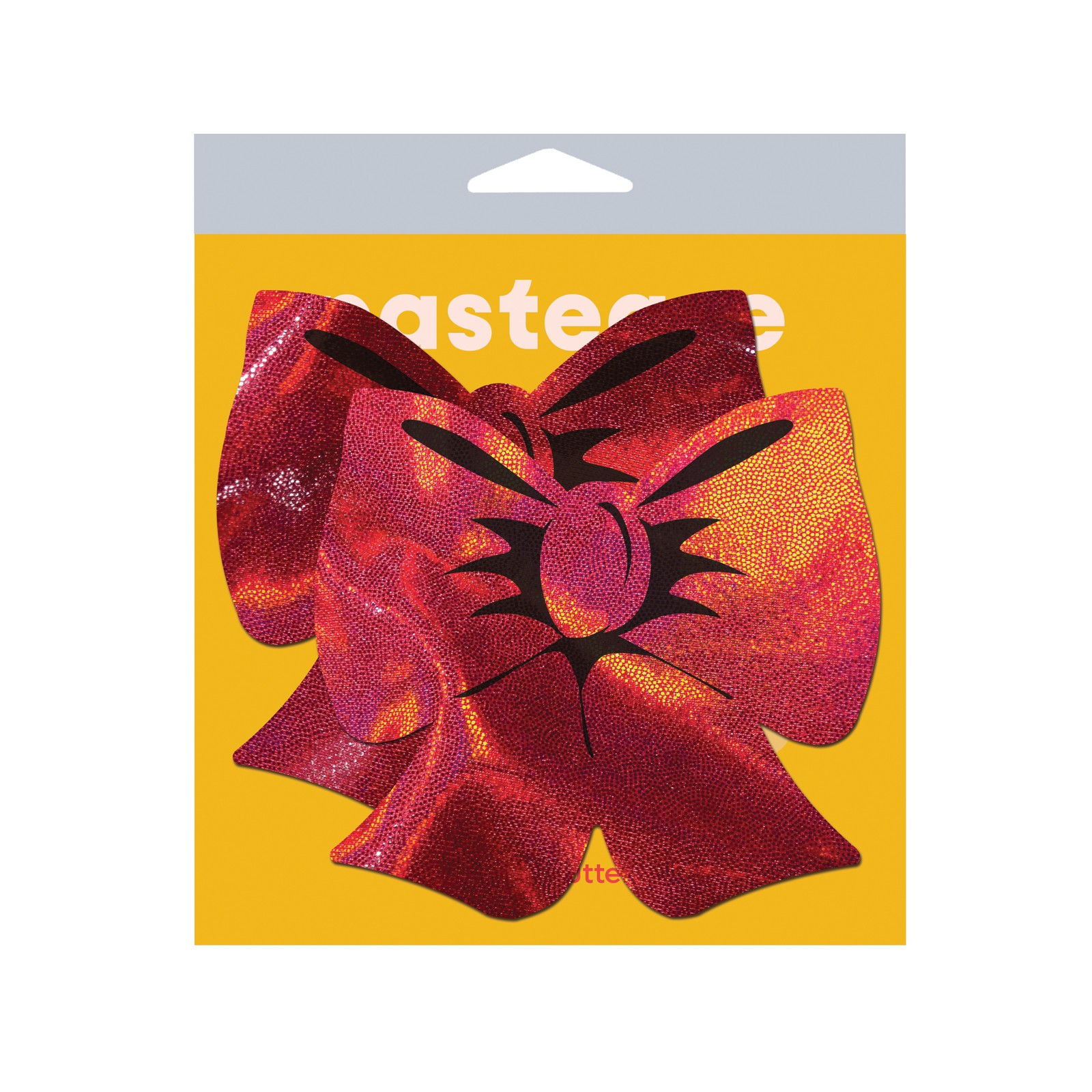 Pastease Coverage Holographic Bow - Red O/S