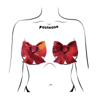 Pastease Coverage Holographic Bow - Red O/S