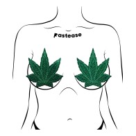 Pastease Pot Leaf Glitter Breast Covers