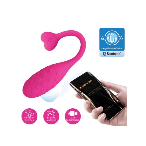 Pretty Love Fisherman Hot Pink Vibrating Egg