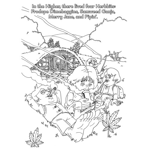 The Lord of the Smoke Rings Coloring Book