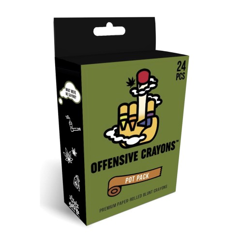 Wood Rocket Offensive Crayons Pot Pack