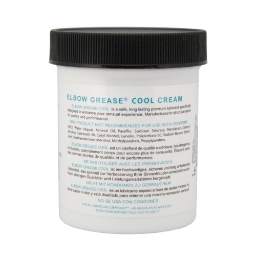 Elbow Grease Cool Cream for Enhanced Stimulation