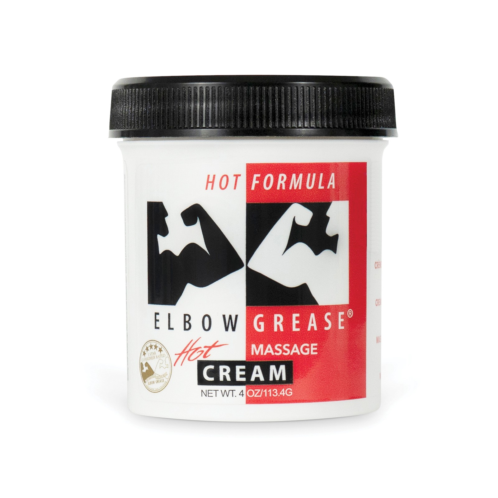 Elbow Grease Hot Cream 4 oz Jar for Enhanced Pleasure