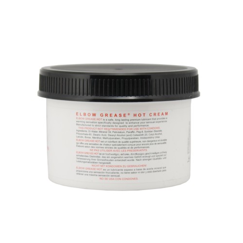 Elbow Grease Hot Cream 9 oz Warming Love