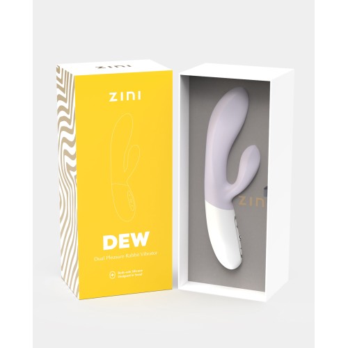 Vibrador Conejo de Doble Placer Zini Dew - Púrpura