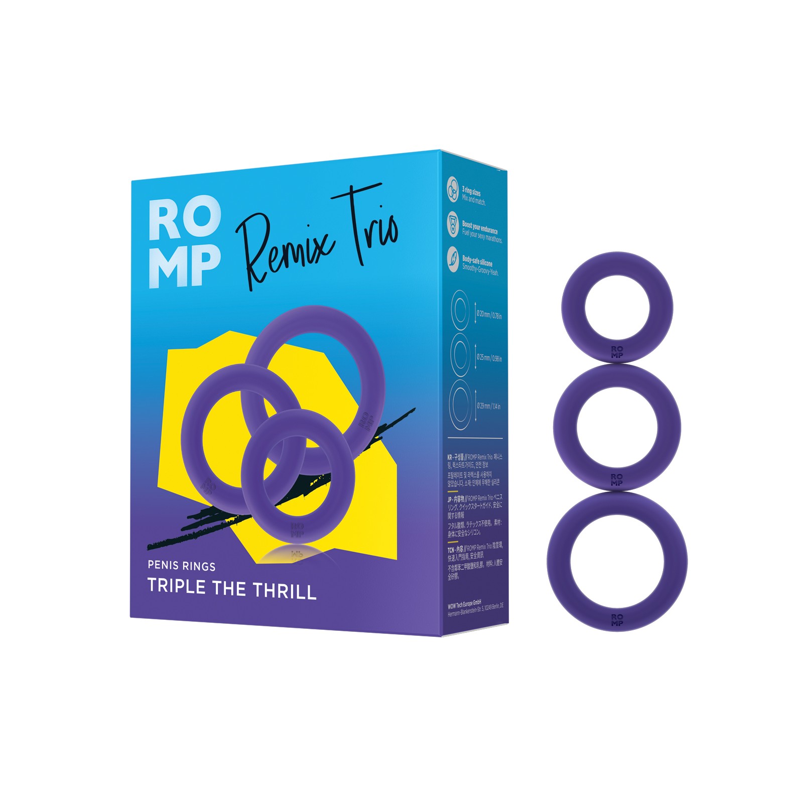 Set de Anillos para Pene Romp Remix Trio