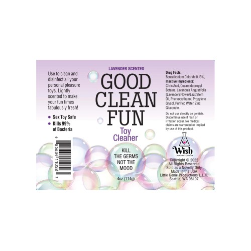 Good Clean Fun Toy Cleaner 4 oz Lavender