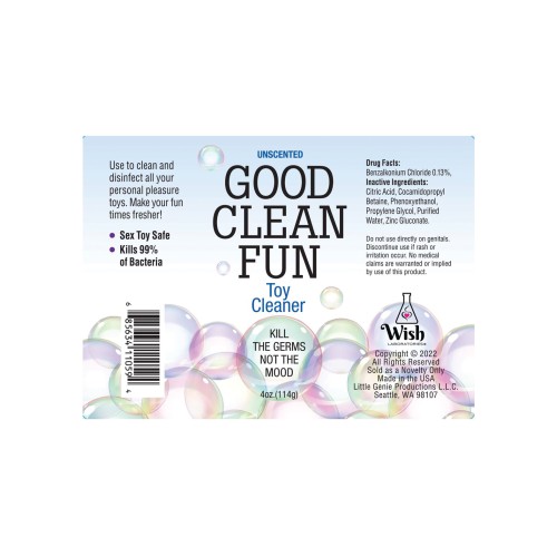 Good Clean Fun Toy Cleaner for Safe Use