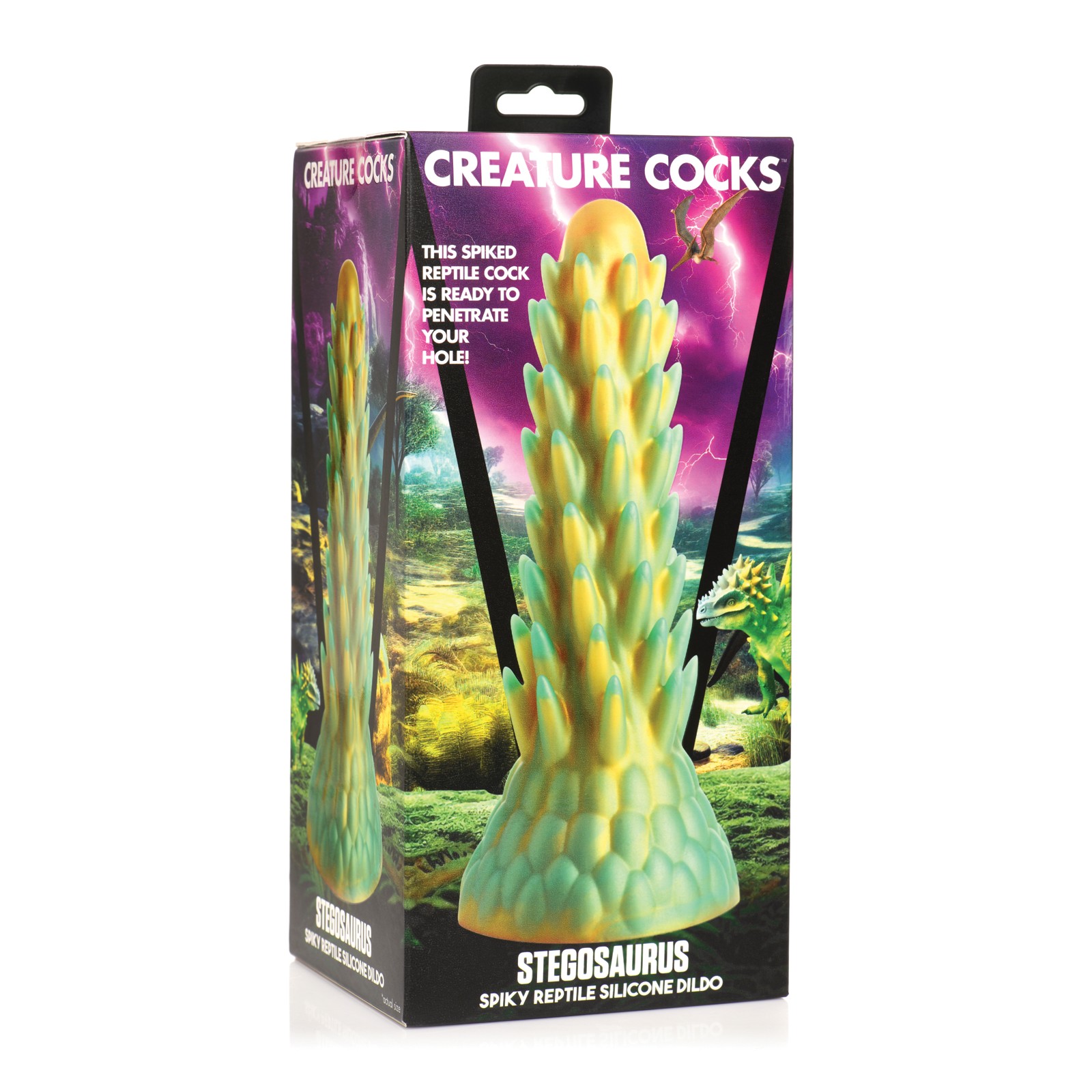 Dildo Silicona Reptil Espinoso Stegosaurus