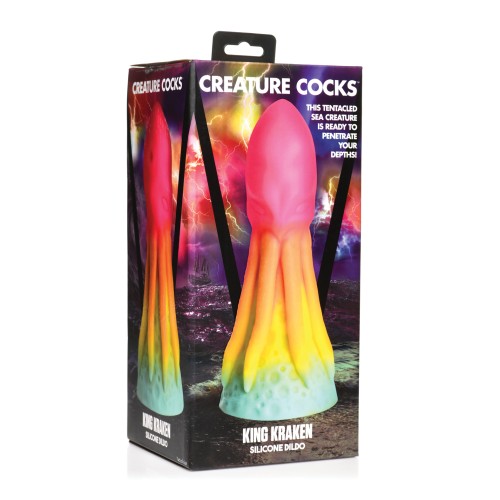 Creature Cocks King Kraken Silicone Dildo Multi Color