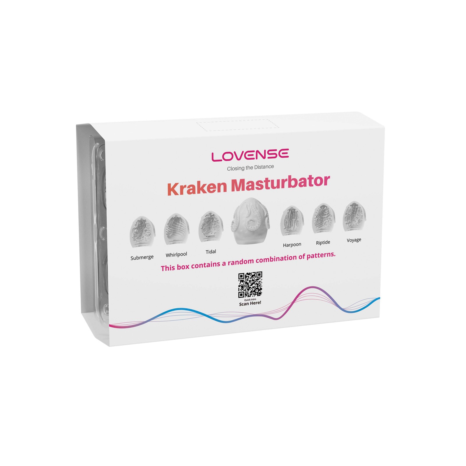 Lovense Kraken Masturbator Egg 6 Pack White