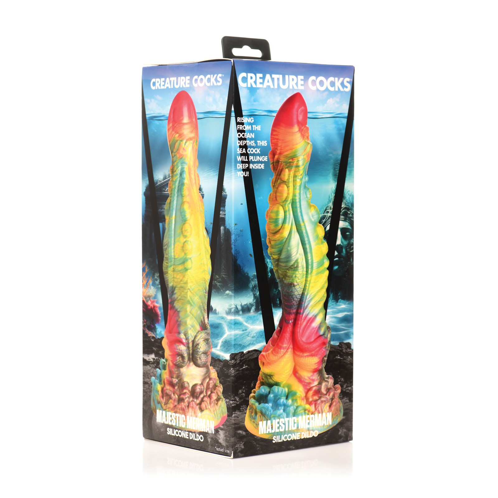 Creature Cocks Majestic Merman Silicone Dildo - Multi Color