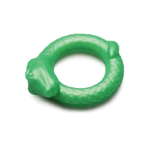 Creature Cocks Serpentine Silicone Cock Ring - Green