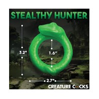 Creature Cocks Serpentine Silicone Cock Ring - Green