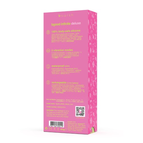 Vibrador Bgood Infinite Deluxe Edición Rosa