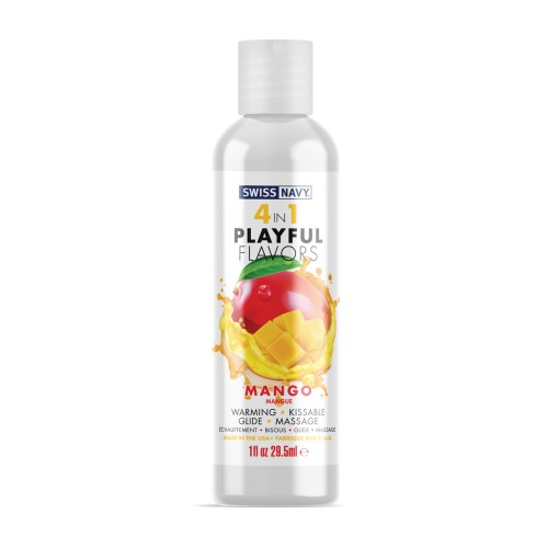 Swiss Navy 4 in 1 Playful Flavors Mango - 1 oz