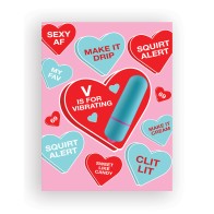 Naughty Greeting Card with Vibrator & Vibes Towelettes