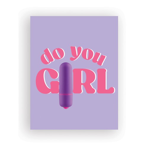 Do You Girl Naughty Greeting Card Rock Candy Vibrator