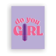 Do You Girl Naughty Greeting Card Rock Candy Vibrator