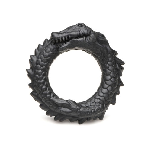 Anillo de Silicona Creature Cocks Caiman Negro