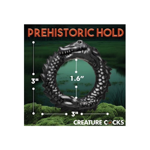 Anillo de Silicona Creature Cocks Caiman Negro