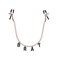 Brat Charmed Nipple Clamps - Adjustable Pleasure