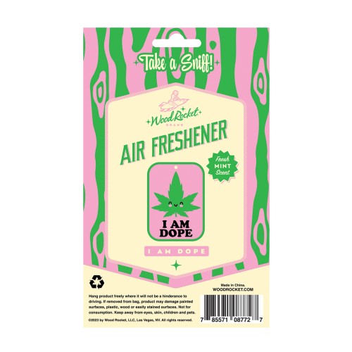 Ambientador Wood Rocket I Am Dope - Menta Refrescante