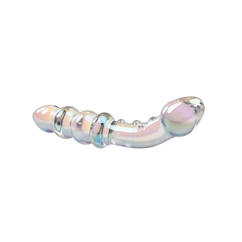 Playboy Pleasure Jewels Double Glass Dildo with Anal Beads