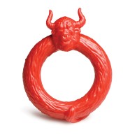 Anillo para el pene Beast Mode de silicona - Rojo para placer intenso