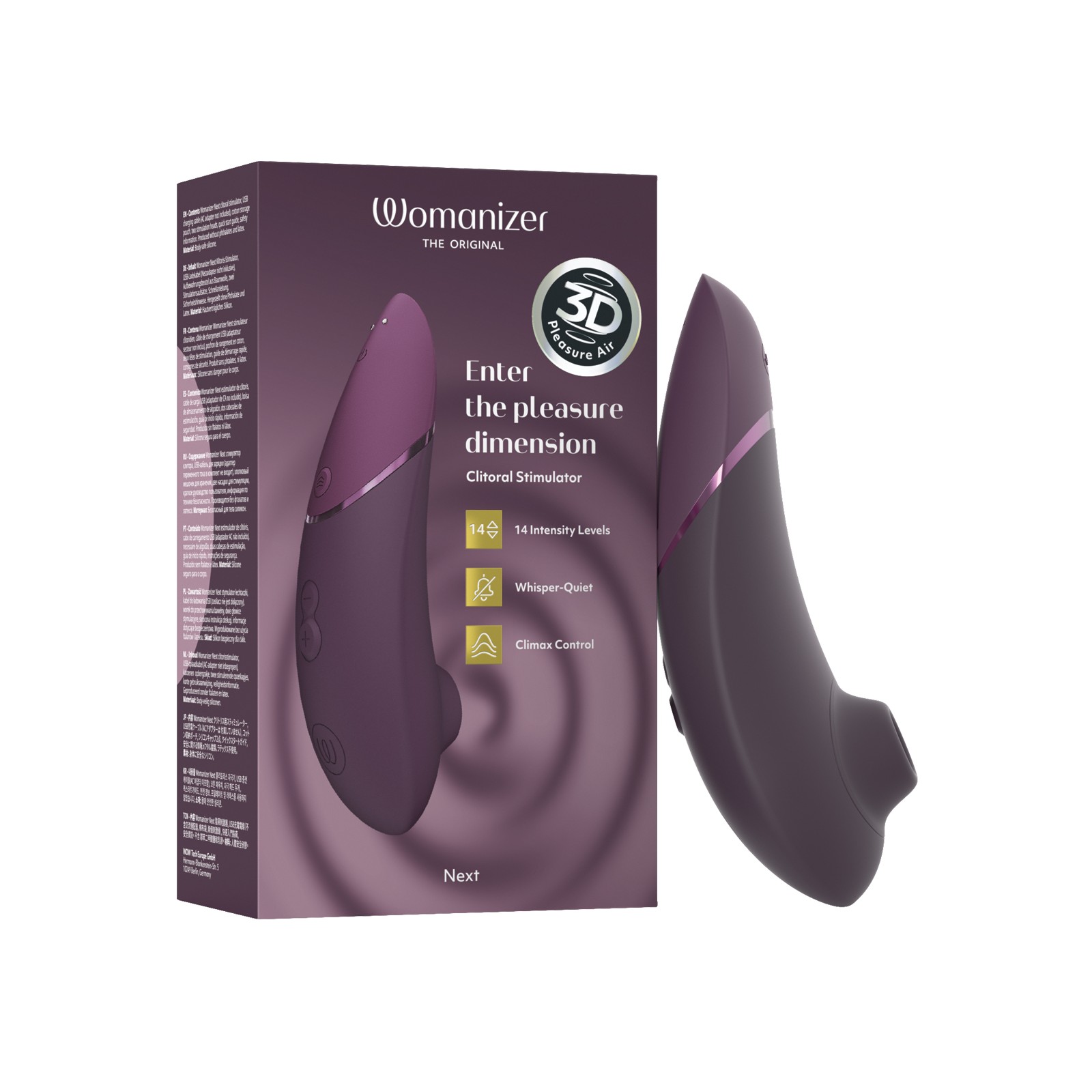 Womanizer Next Aire de Placer Púrpura Oscuro