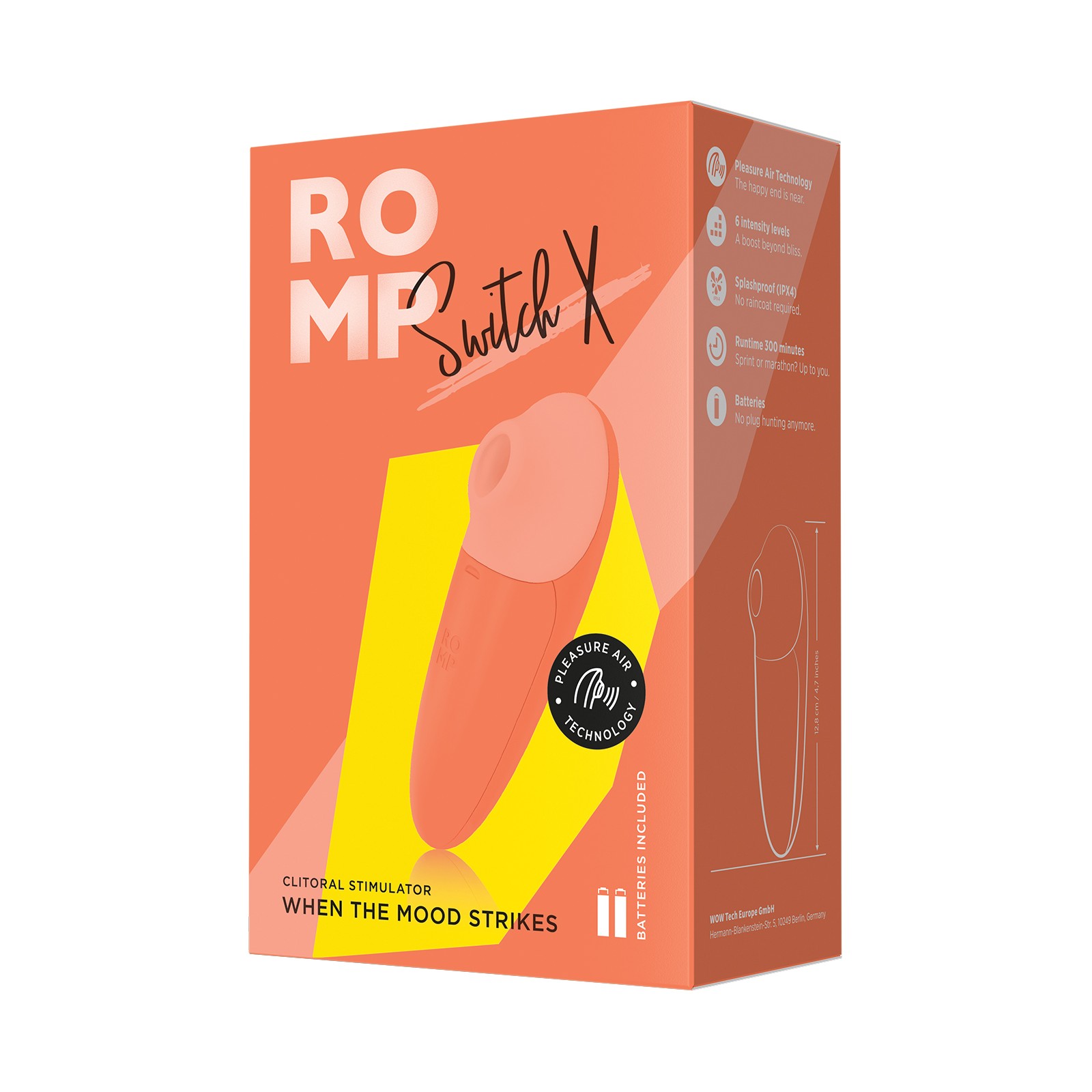 ROMP Switch X Clitoral Vibrator - Quality Design & Power