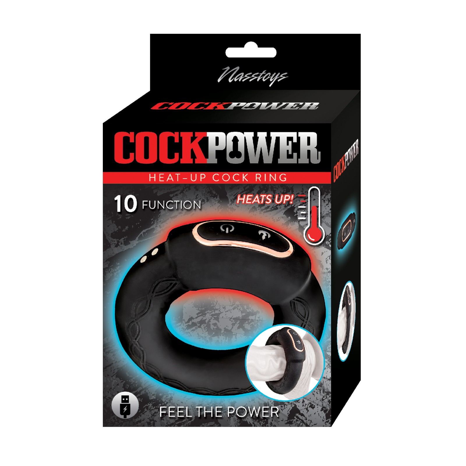 Cockpower Heat-Up Cock Ring for Enhanced Pleasure