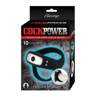 Cockpower Anillo Escrotal y de Pene Negro