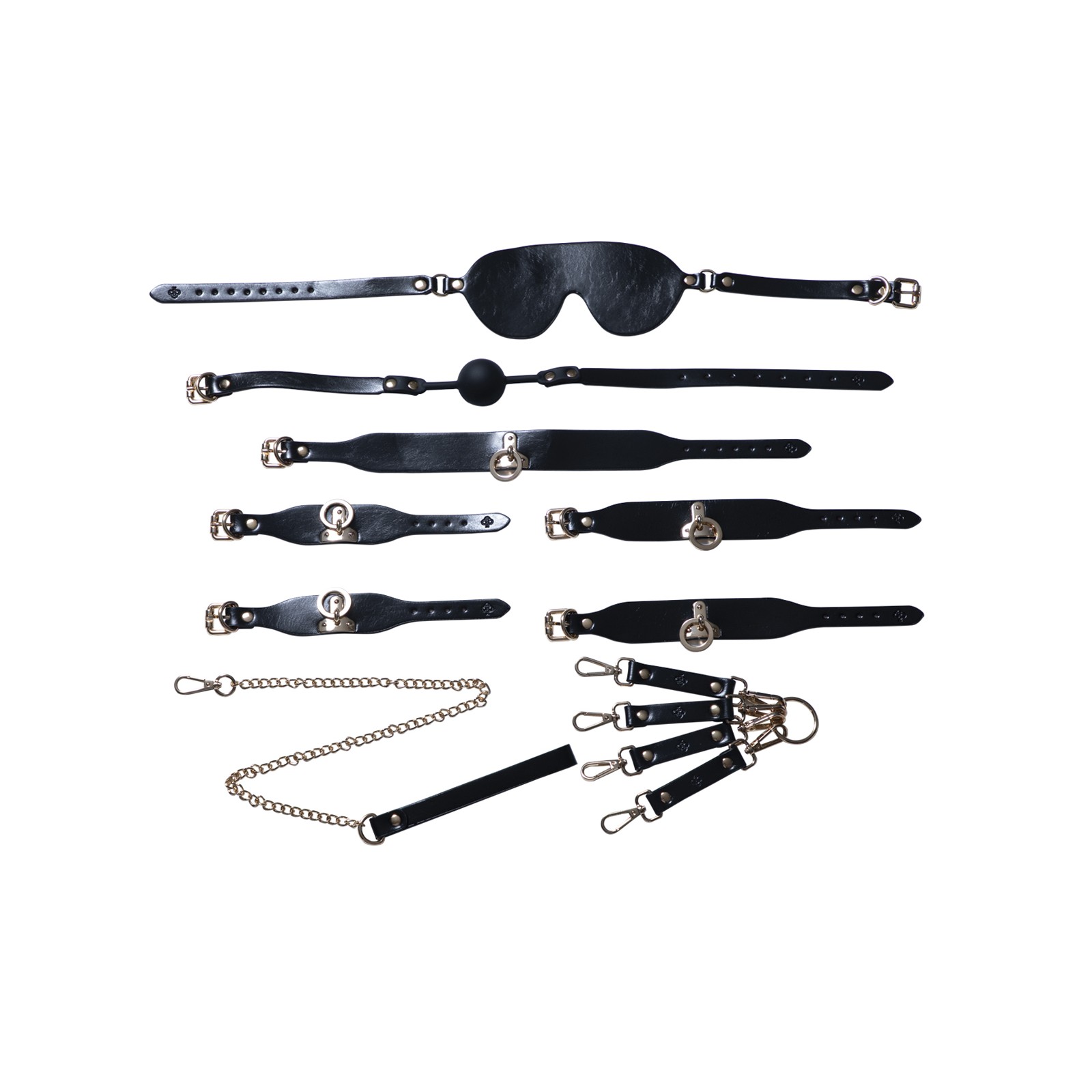 Kinky Play Box Kit BDSM 5 Piezas Negro