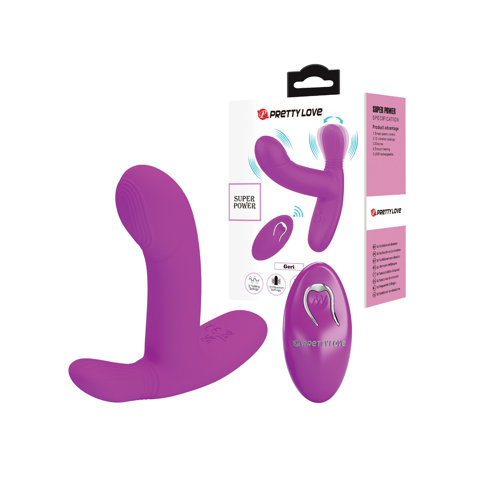 Vibrador de Panty Pretty Love Geri Fucsia