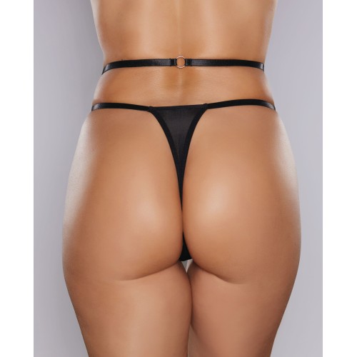 Tanga de Encaje y Malla Adore Cherished