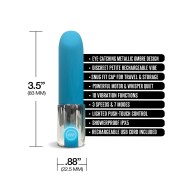 Nixie Smooch Rechargeable Lipstick Vibrator in Blue Ombre