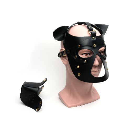 NO ETA Bondage Pup Hood - O/S Black